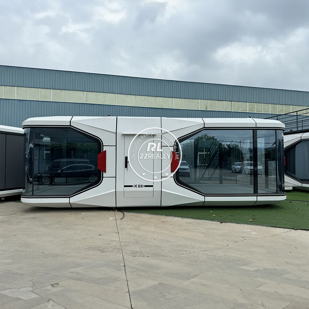 2024 الفاخرة الجاهزة كبسولة البيت فندق عازلة للصوت في الهواء الطلق النوم جراب الحديثة المنقولة التخييم المقصورة فيلا مع الحمام