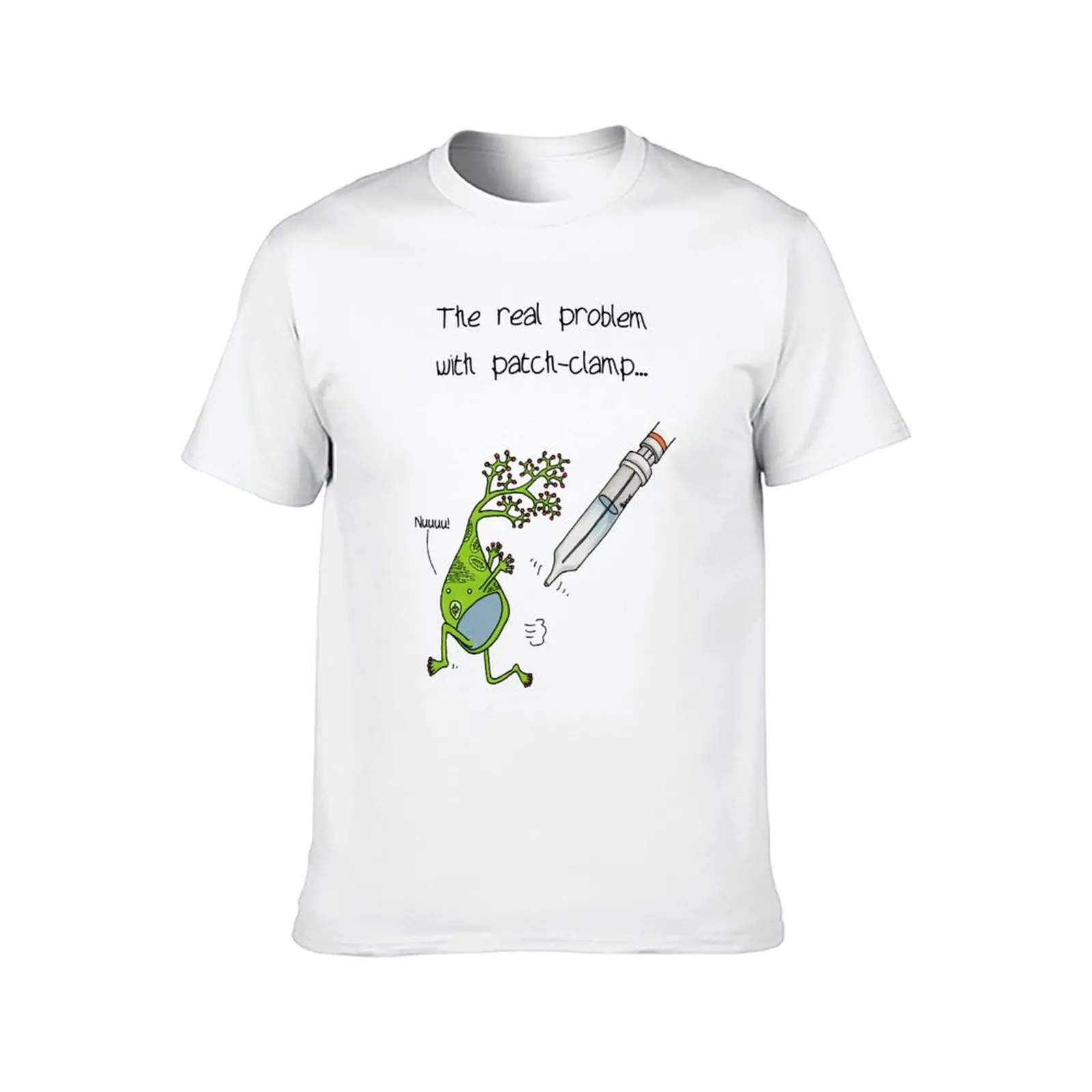 The real problem with patch-clamp ephys T-Shirt t shirt for man 100 percent cotton essential t shirt T-Shirt