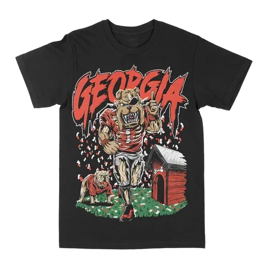 

Georgia Graphic Printing Summer Luxury Brand Cotton Men's and Women's T-Shirts Short Sleeves Street Fashion Trend Clothing