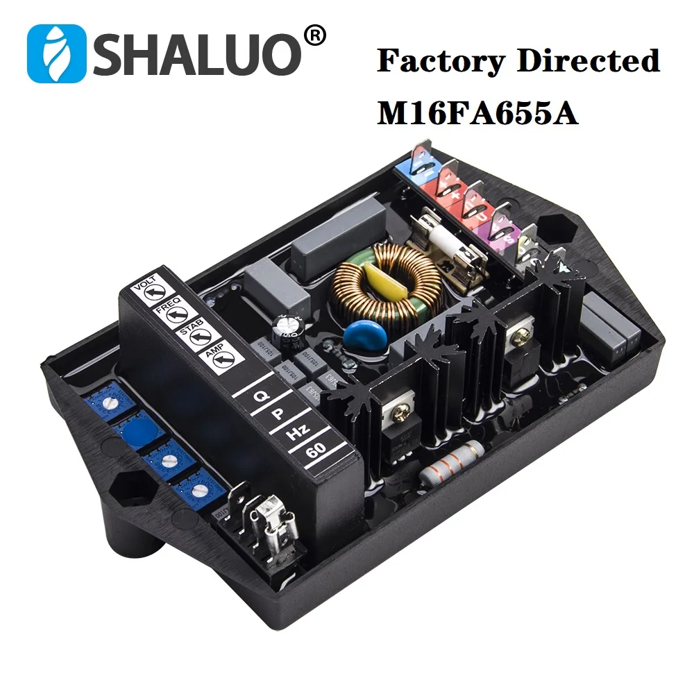 AC Marelli M16FA655A AVR Automatic Voltage Regulator Stabilizer Electric 220V Motor Adjustable Three Phase Control Module