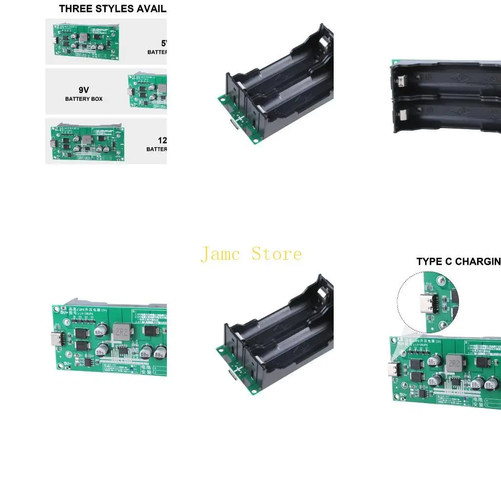 

LX0B Блок питания ИБП Батарейный корпус 5 В/9 В/12 В Подключение порта типа C для бесперебойного питания маршрутизатора и камеры
