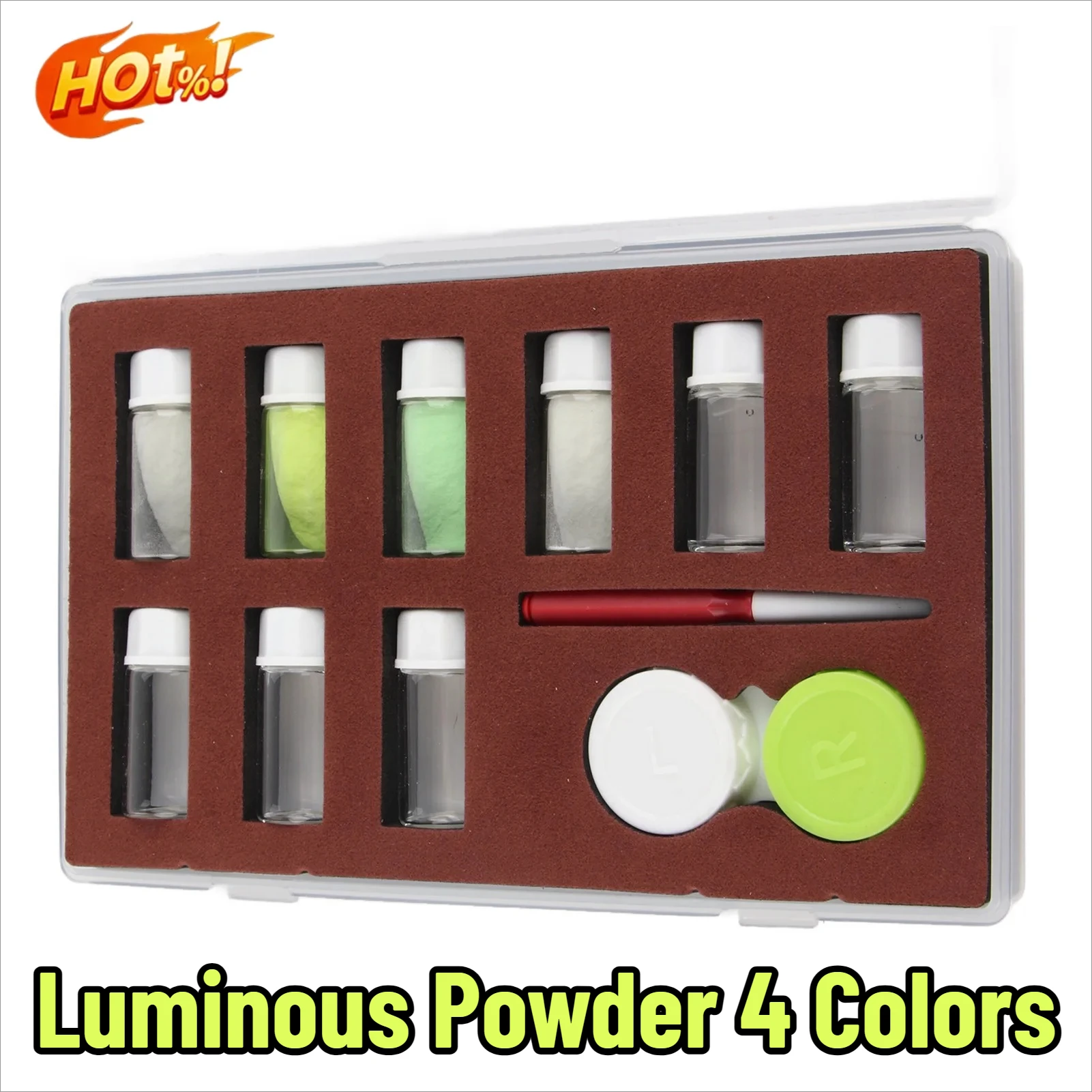 Professional Watch Luminous Fluorescent Powder 4 Colors Watch Fluorescent Powder Watch Luminous Powder Watch Repairing Tool Kit