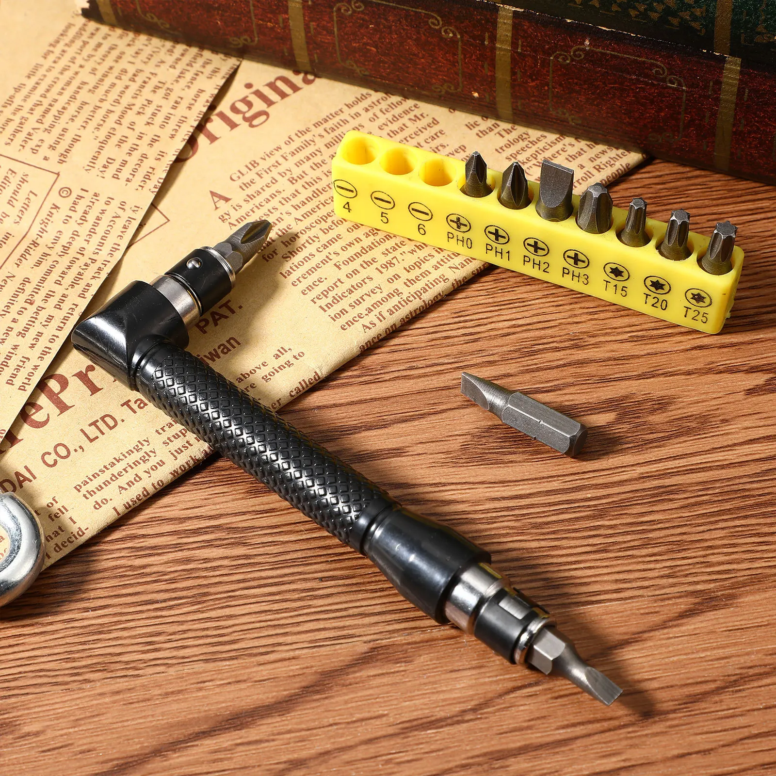 

10Pcs L Shaped Socket Wrench Set with 10 Bits S4 S5 Ph0 Ph1 Ph2 Head Screwdriver Key for Home Workshop