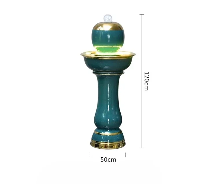 Office Living Room Humidifying Fish Tank Interior Decoration  Flowing Water Ornaments Fengshui Ball Floor Lucky