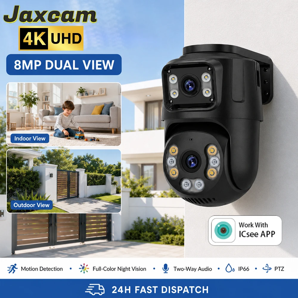 icsee-app-poe-ptz-ip-camera-8mp-dual-lens-dual‑view-ai-human-detection-h265-compression-for-indoor-outdoor-cctv-monitoring
