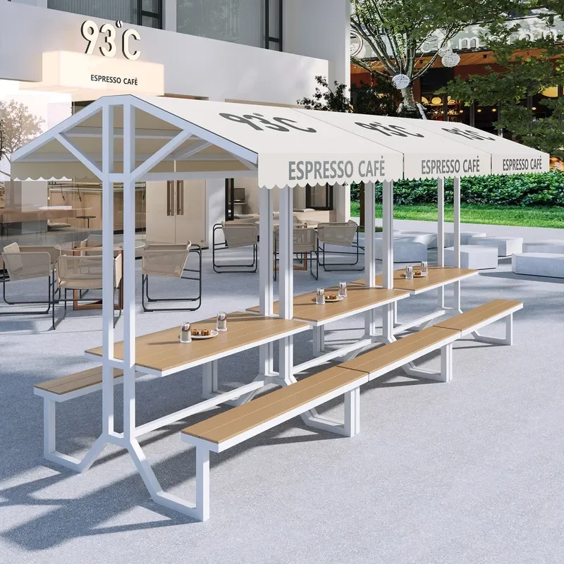 Outdoor Wrought Iron Foldable Market Stall Display Rack Movable Night Market Promotional Shelf for Street Vendor Activities