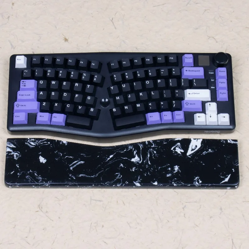 LEOBOG 75 Alice Mechanical Keyboard Palm Rests Costom Computer Accessory Mousepad Wrist Rest Ergonomic Quartz Material for Gifts