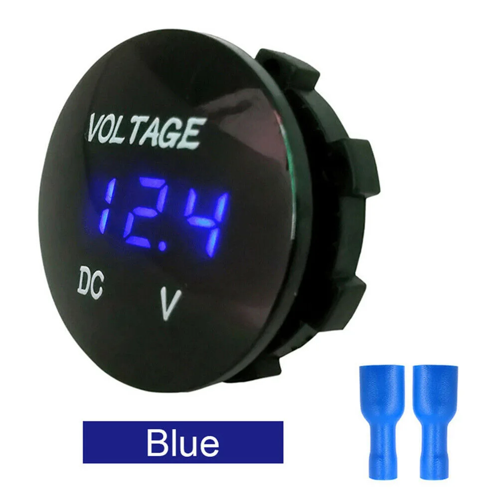 DC 5-48V Voltmeter Meter With 2pcs Terminal Kit For Monitoring Car Battery LED Digital Waterproof Voltmeter Meter Power Tools