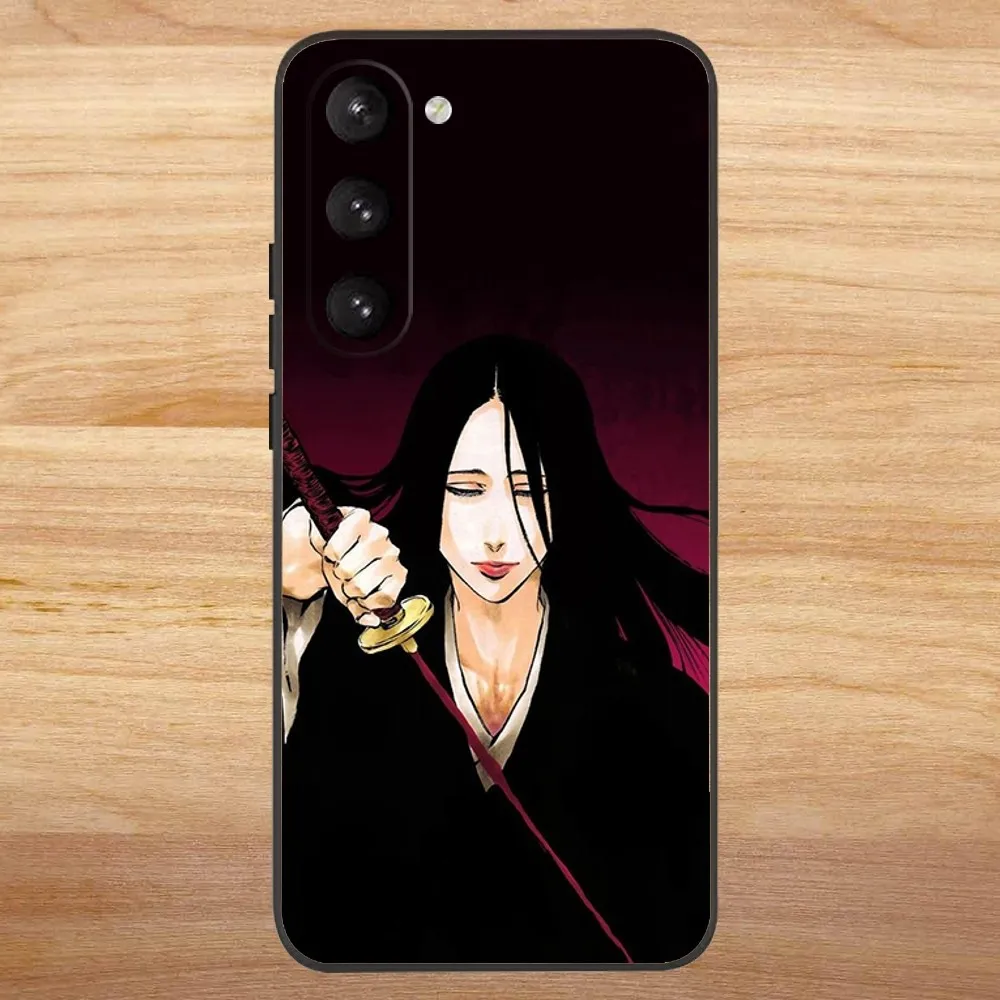 Bleach Unohana Retsu Phone Case For Samsung S23,23,22,30,21,10,9,Note20 Ultra,Lite,Ultra,5G,Plus,FE,Black Soft Case