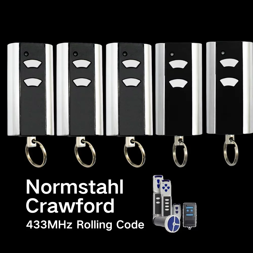 10-1pcs Normstahl Crawford Standard Steel EA433 2KS 4KS T433-4 2KM Micro Garage Door Remote Control 433.92MHz Rolling Code