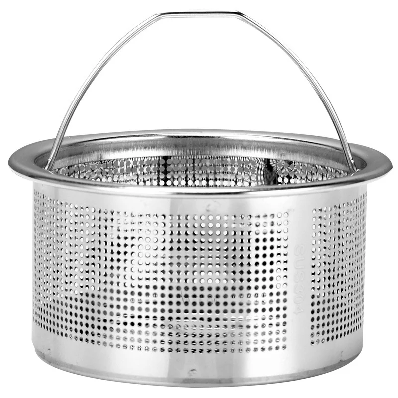 Panier filtre en acier inoxydable 304, accessoires d'évier, filtre à ordures d'évier de cuisine