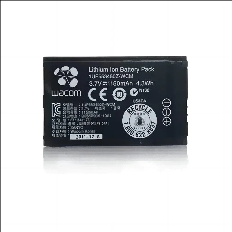 High Quality Li-ion Battery ACK-40403 1UF553450Z-WCM for Wacom Intuos 5 PTH651 Bamboo CTH680 CTH480