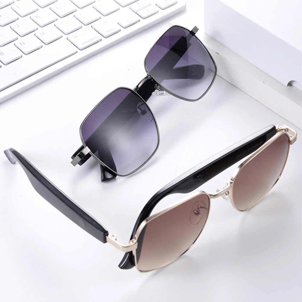 

MZ02 Smart Glasses with Voice Call UV Protection Voice Assistant Navigation Outdoor Sports Wearable Headset