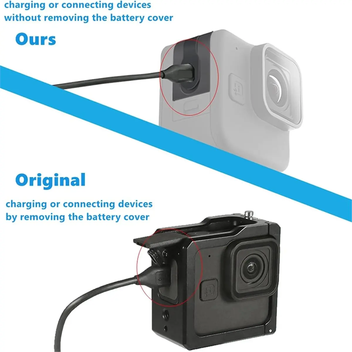 L70A Replacement Side Door Battery Cover for 11 Mini, Battery Cover Lid for 11 Mini view 3