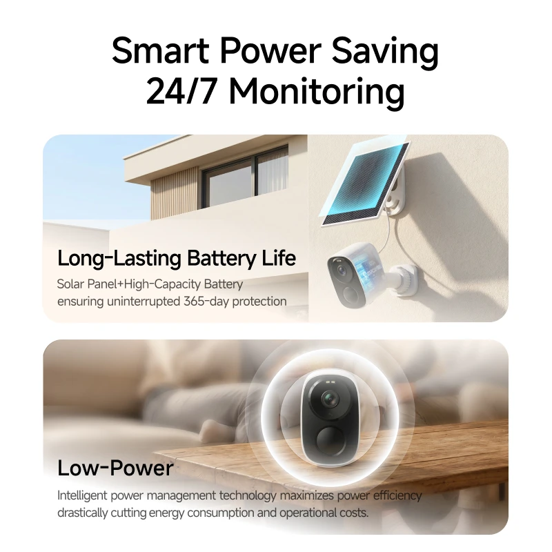 Vstarcam 4K WiFi Solar Security Battery Camera 5MP Wireless Outdoor Battery Powered Cameras Color Night Vision PIR Human Motion Cam