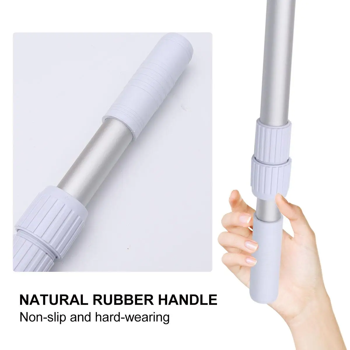 

Aluminum Pole for Swimming Pool Removable Flexible Long Lasting Durable Garden Supplies Pond Fish Tank
