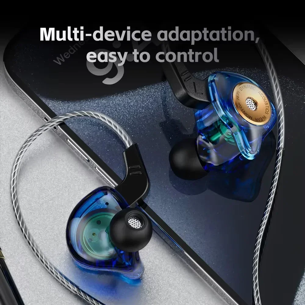 

Original QKZ AK6 Ultra in Ear Earphones with Microphone, Professional Dynamic Drive HiFi Acoustios Mointer Music Game 3.5MM AUX