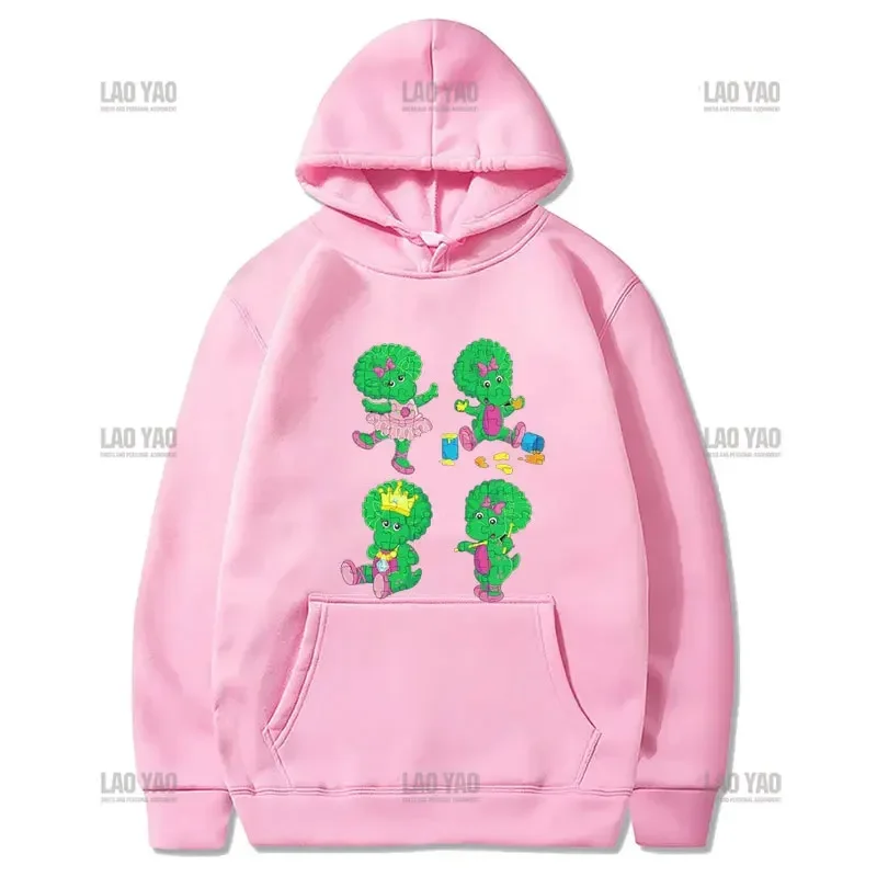 

Animated T-shirt Dinosaur Barney and Friends Pullover Hoodie 2023 New Trend Men's and Women's Sweatshirts Yao Fun Casual Hoodie