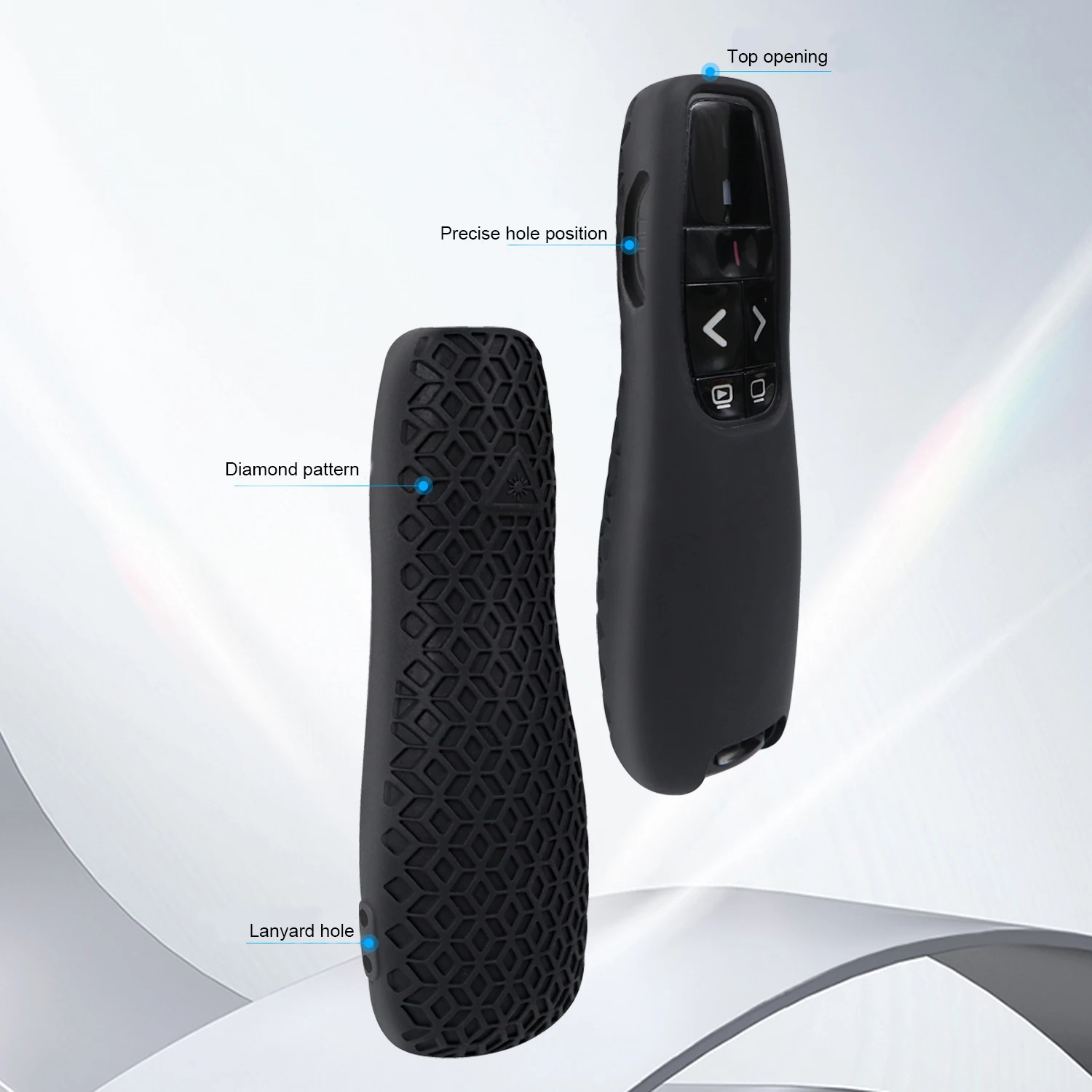 غطاء حماية من السيليكون الناعم لهاتف Logitech Wireless Presenter R 400 لحافظات التحكم عن بعد من السيليكون Logitech R400