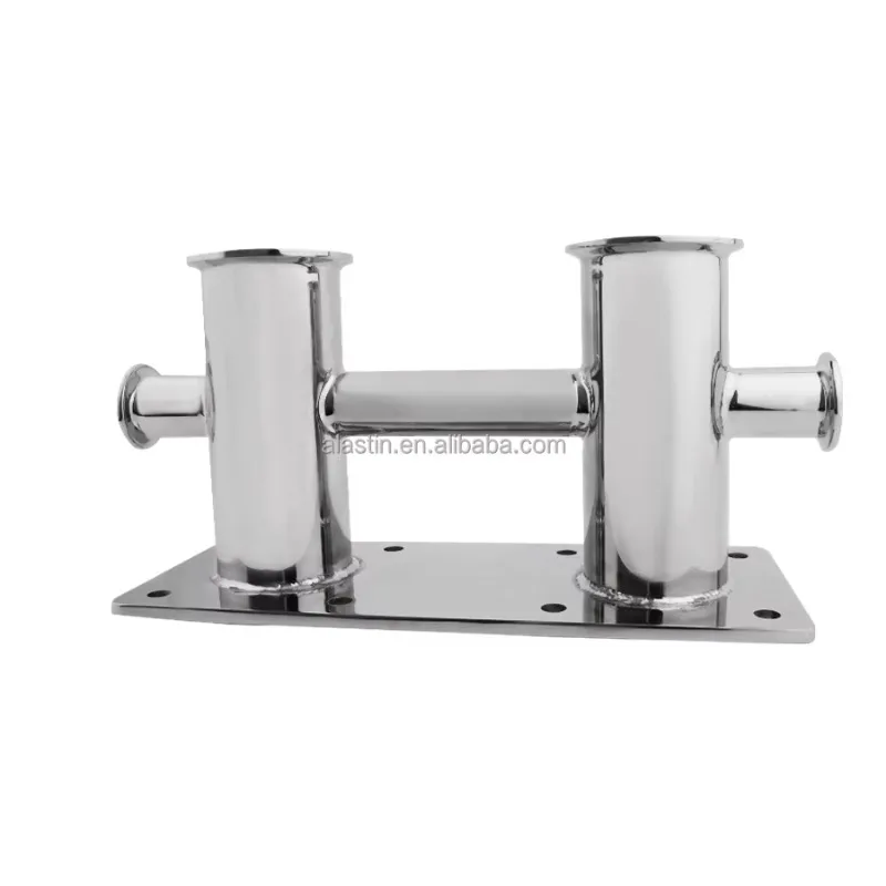 316 Stainless Steel Double Cross Bollard Marine Hardware For Boat