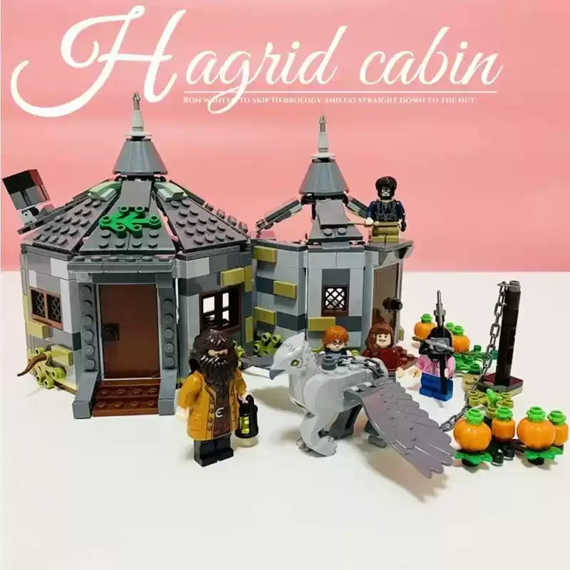Monde Magique Des Sorciers Hagrid Hut Buckbeak Sauvetage Harris Maison Blocs De Construction Jouets Compatibles Avec Le Modele