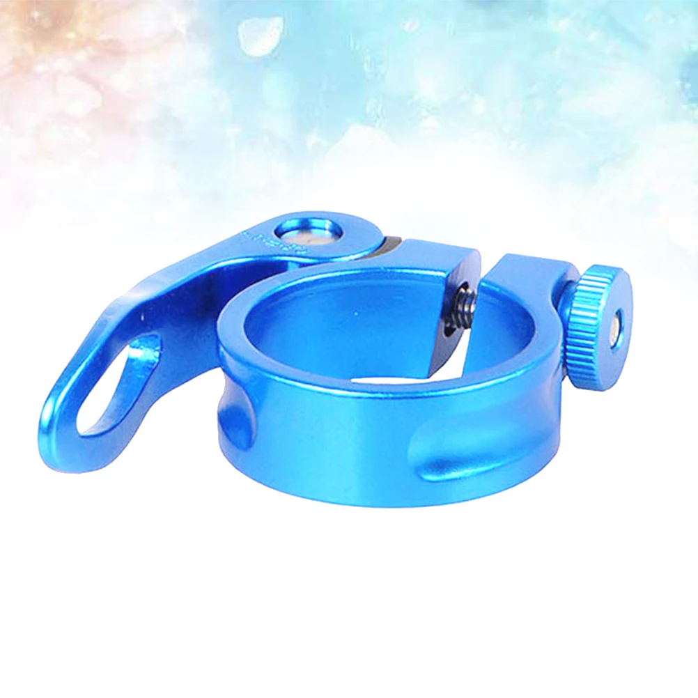 

Aluminum Alloy Seatpost Clamp 31.8mm Bike Seat Clamp Quick Release Lock Durable Secure for Mountain Bike Cycling