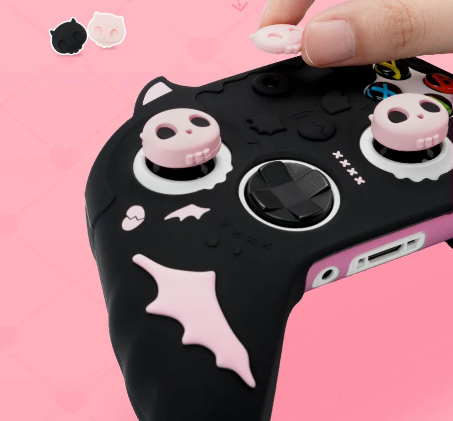 Słodka Naklejka Silikonowa Ochronna na Kontroler Xbox Series X/S, Pokrowiec na Kontroler XSX XSS, Nakładki na Gałki Analogowe — zdjęcie produktu 4