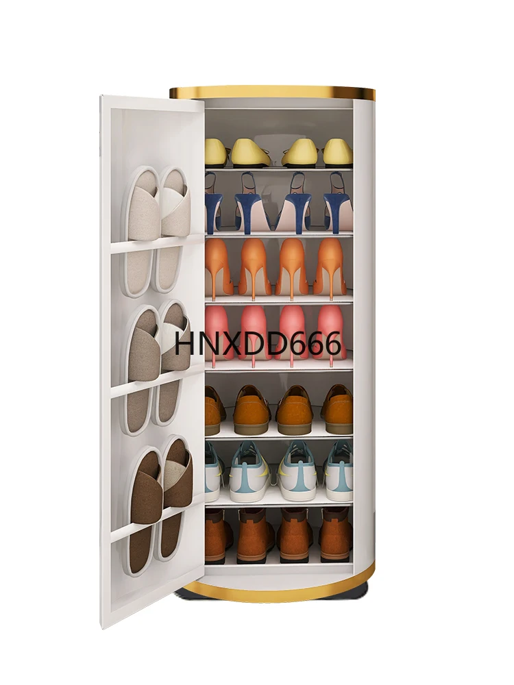 

Rotating shoe cabinet Household large-capacity multi-layer storage cabinet