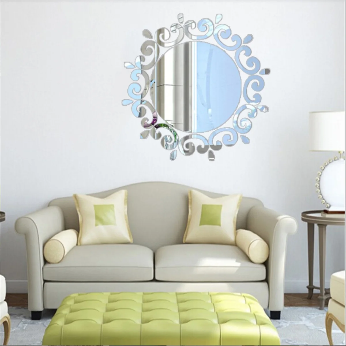 25-teiliges Set Sonnenblumen-Acryl-Wandaufkleber mit Spiegeloberfläche für Heimdekoration, Schlafzimmer, Wohnzimmer, Abzieh- und Aufkleb-Wandkunst, Wandtattoos – Detail 13