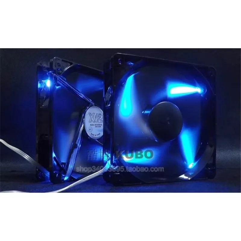 

pa Silent Blue Led 120MM 1225 12025 120*120*25MM 12*12*2.5CM chassis fan 12025 thin 12CM 12V 0.25A 3