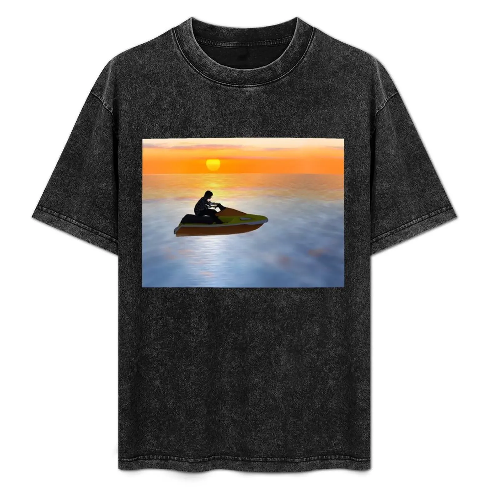 Camiseta Sinjin Drowning IMVU com estampa de letras da moda