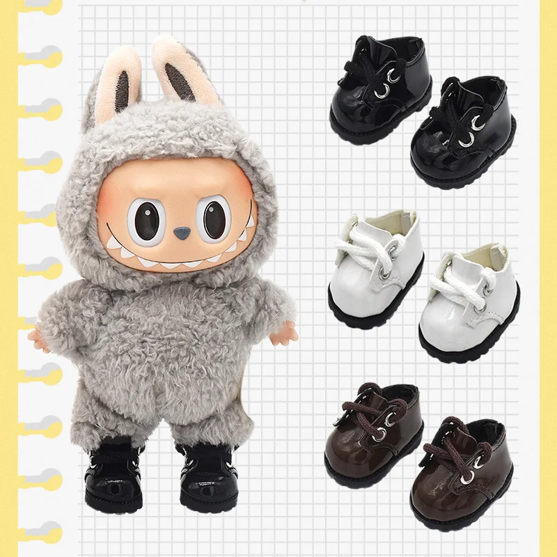 

Only Shoes) for 17cm Labubu Kawaii V1 V2 Labubu Doll Shoes Outfit Accessories Cute Casual Sports Shoes Doll Accessories Gift