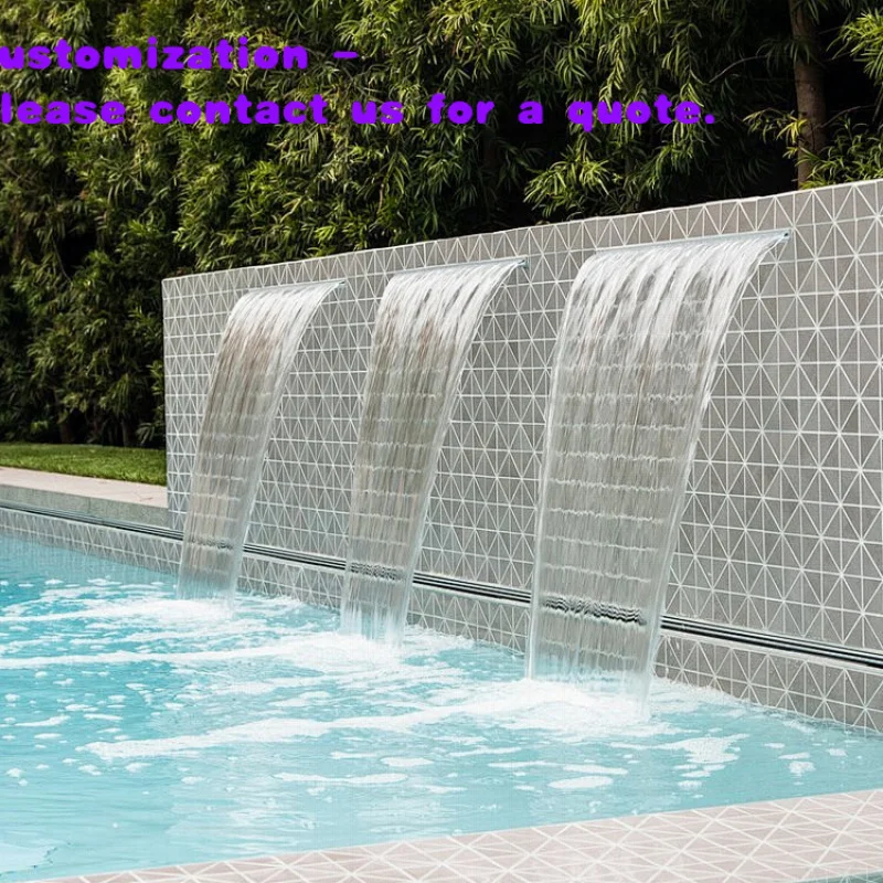 custom.Price Decorative Wall Fountain Waterfall Garden Pool Feature & Accessory