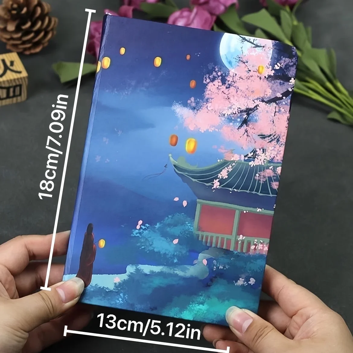 112-Page A5 Color Page Notebook -Vintage Themed Diary, for Travel Planning,Office and Study Essentials,for Writing, Note-Taking