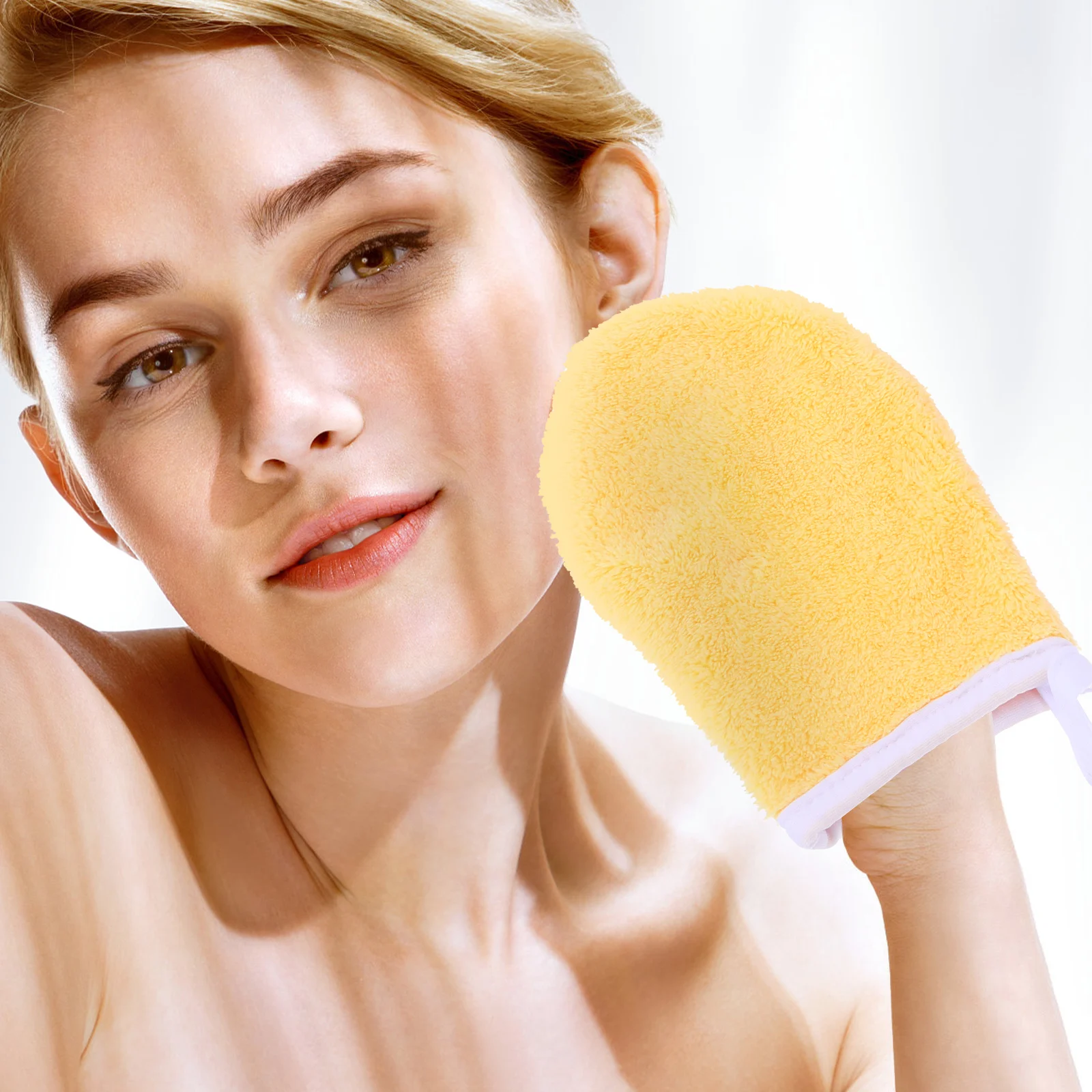 2 Pcs Face Cloth Glove Facial Gloves for Cleansing Mitts Makeup Remover Cleaning Mitten