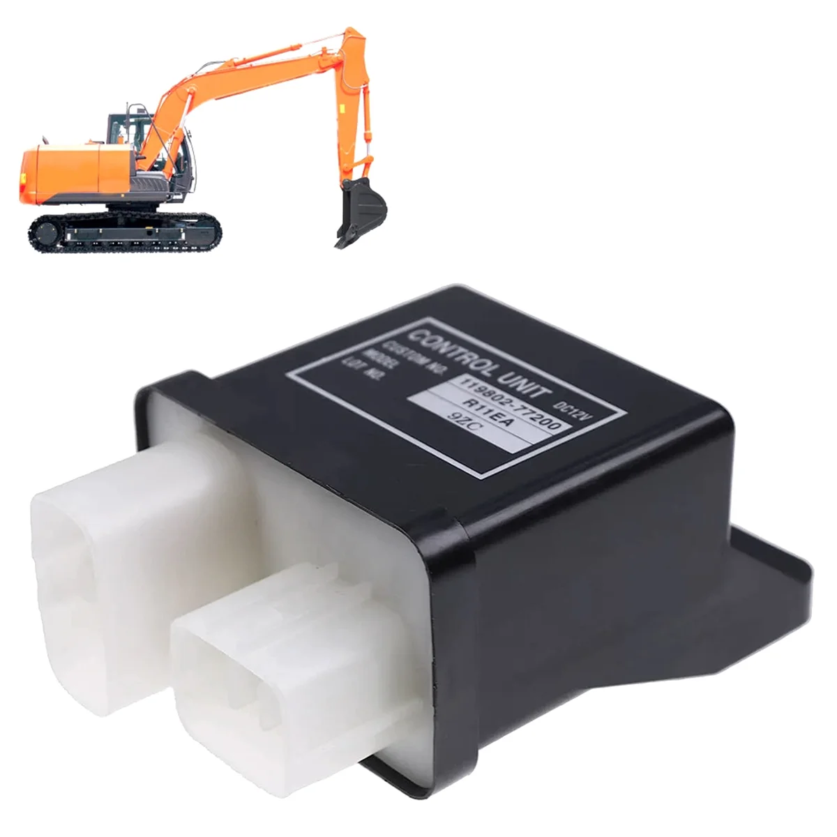 12V Excavator Safe Relay for Yanmar R11EA Hitachi ZX-3 John Deere 17D Excavator