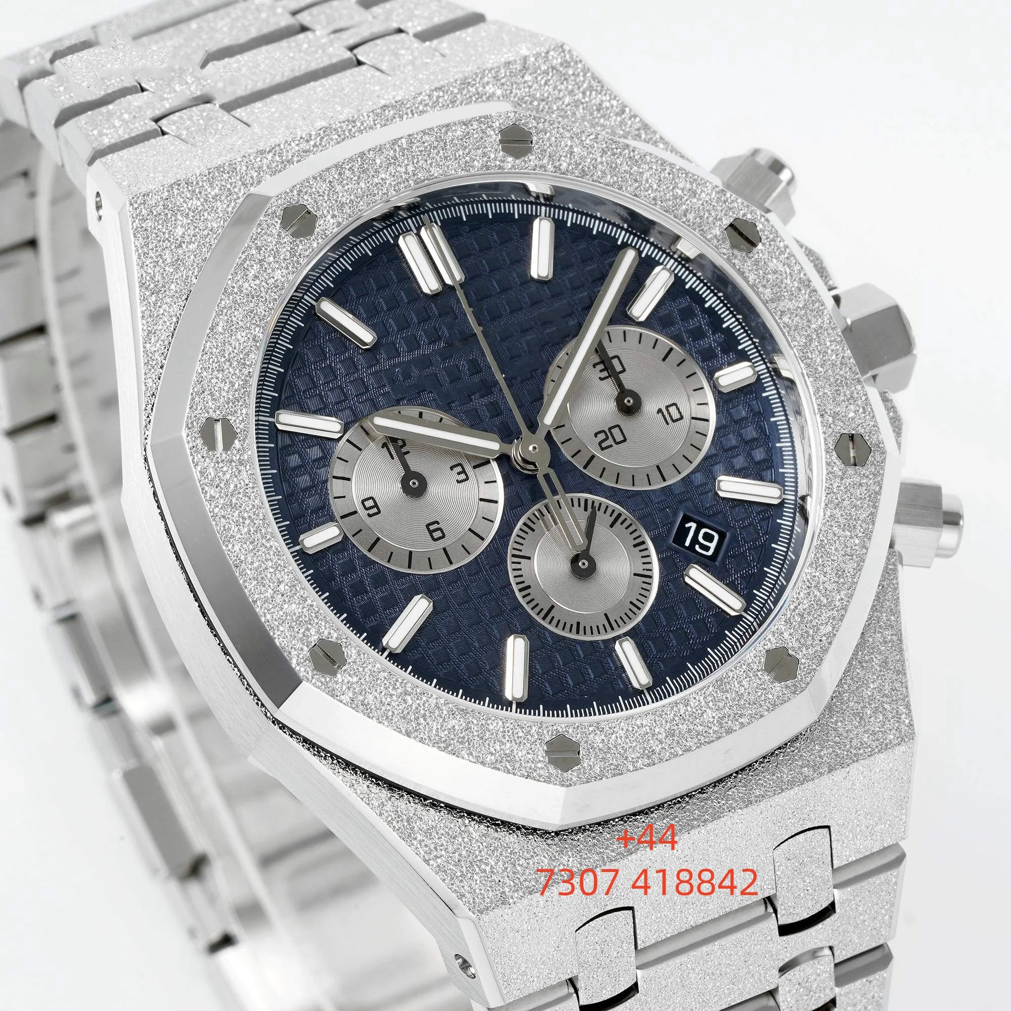 

Custom luxury men's watch, 41mm, sapphire crystal glass, 2385 automatic winding movement, 316L stainless steel strap