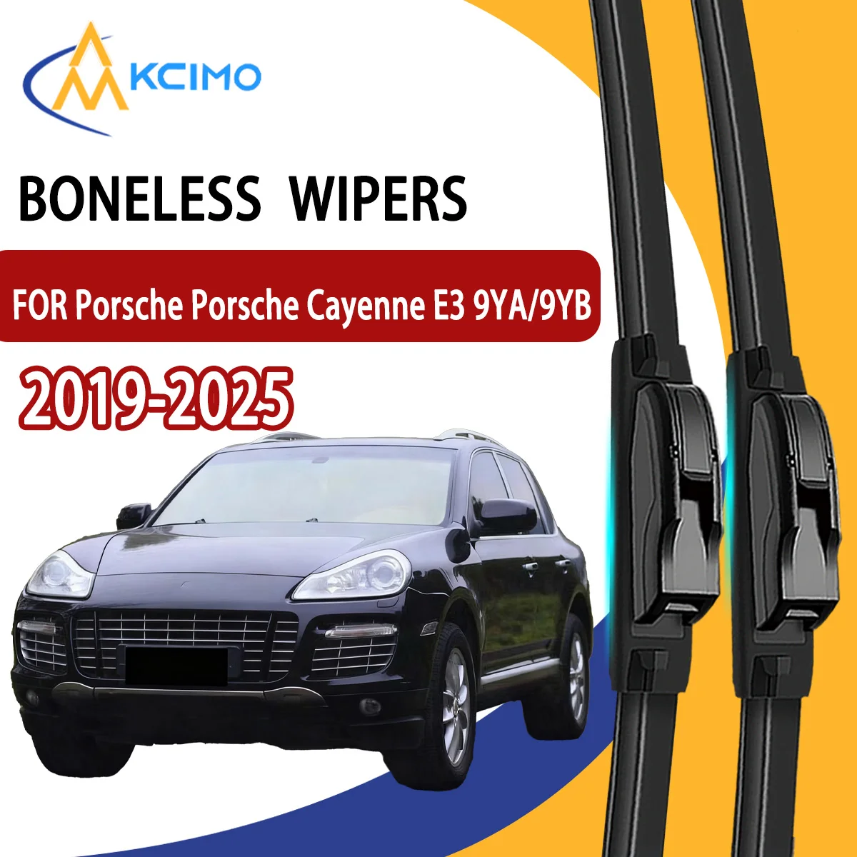 

2Pcs Front Windshield Wiper Blades For Porsche Porsche Cayenne E3 9YA/9YB 2019-2025 Windscreen Window Car Accessories