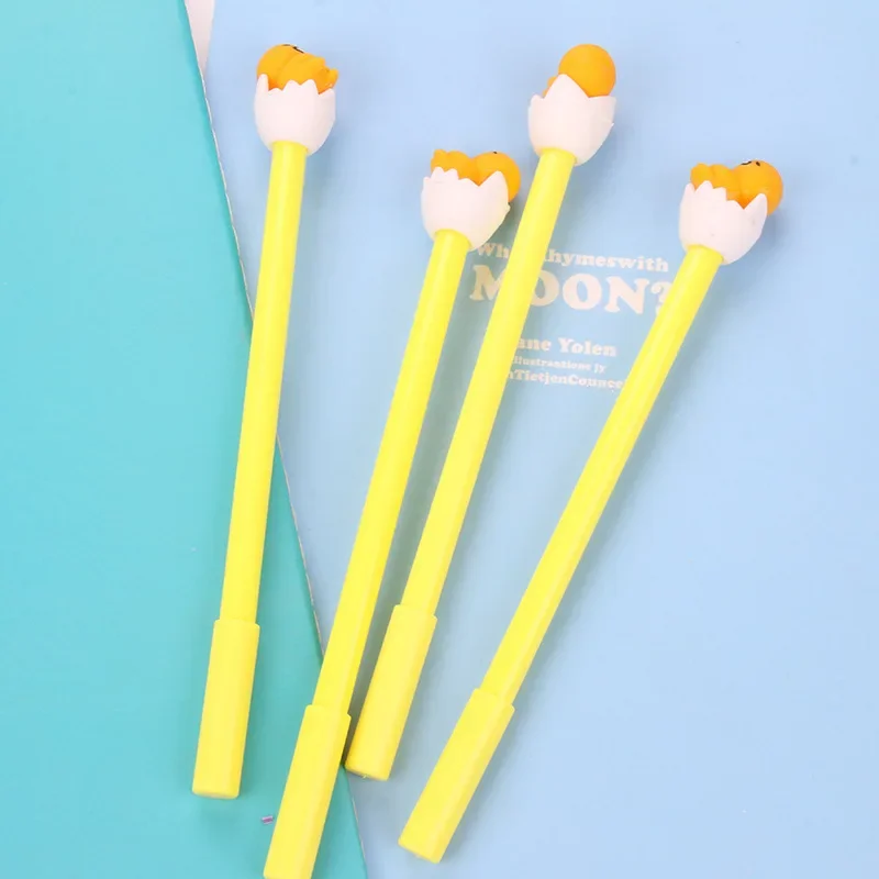 30pcs Factory Direct Creative Cartoon Lazy Egg Gel Pen Cute Egg Yolk Brother Pen Student Wholesale