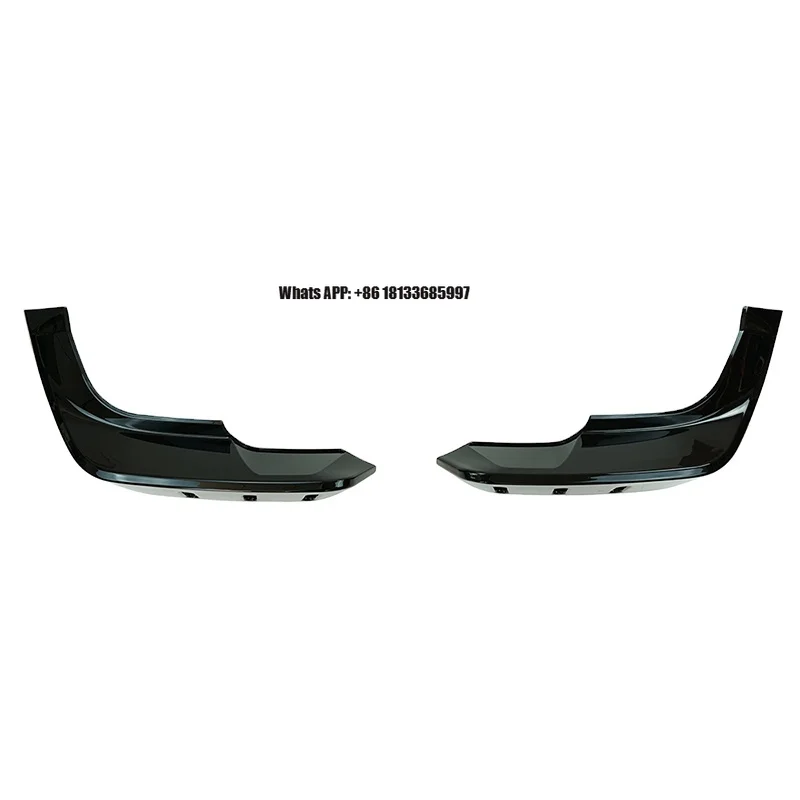 Car Upgrade Tuning Parts Gloss Black ABS Front Splitter Anterior Lip for Land Rover Defender Accessories