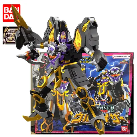 In Stock BANDAI SMP Mahou Sentai Magiranger Maagi Black Wolf Kaiser 17.5CM ABS Anime Action Figures Assembly Model Toy