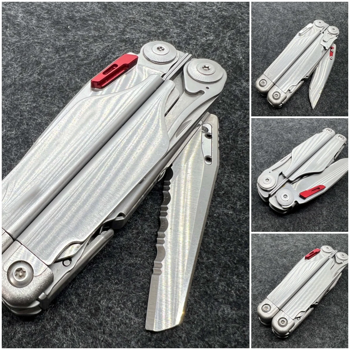 1 psc Aluminum Alloy Thumb Grip Easy open With 1.5*6mm slot For Leatherman Surge CNC DIY Accessories