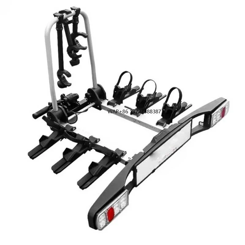 

High Quality Aluminum Alloy Bicycle Storage 3 to 4 Bicycles SUV Car Rear Hook Trailer Bicycle Rack