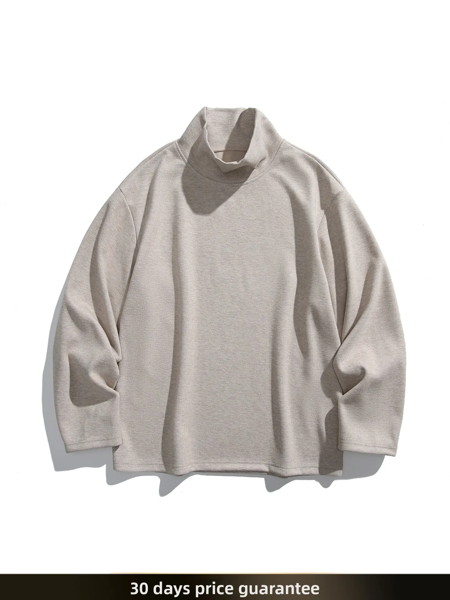 

Nted American Retro Color High Collar Sweatirt Men's Autumn y Couple Sle Hoodie Base Layer Top