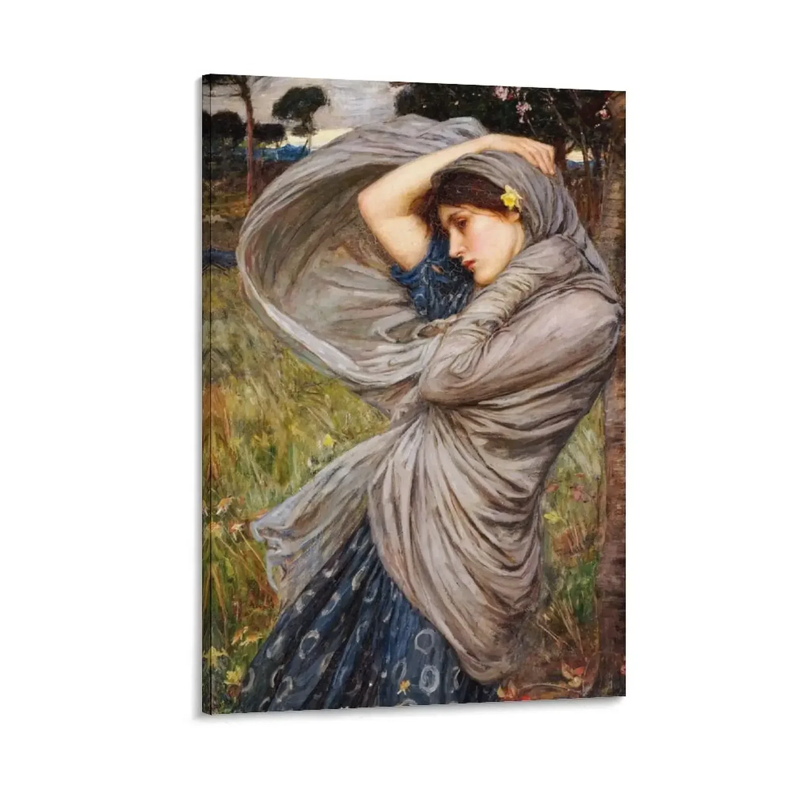 

John William Waterhouse – Boreas Canvas Painting room decorations decoration aesthetic Decorative picture modern home decoration