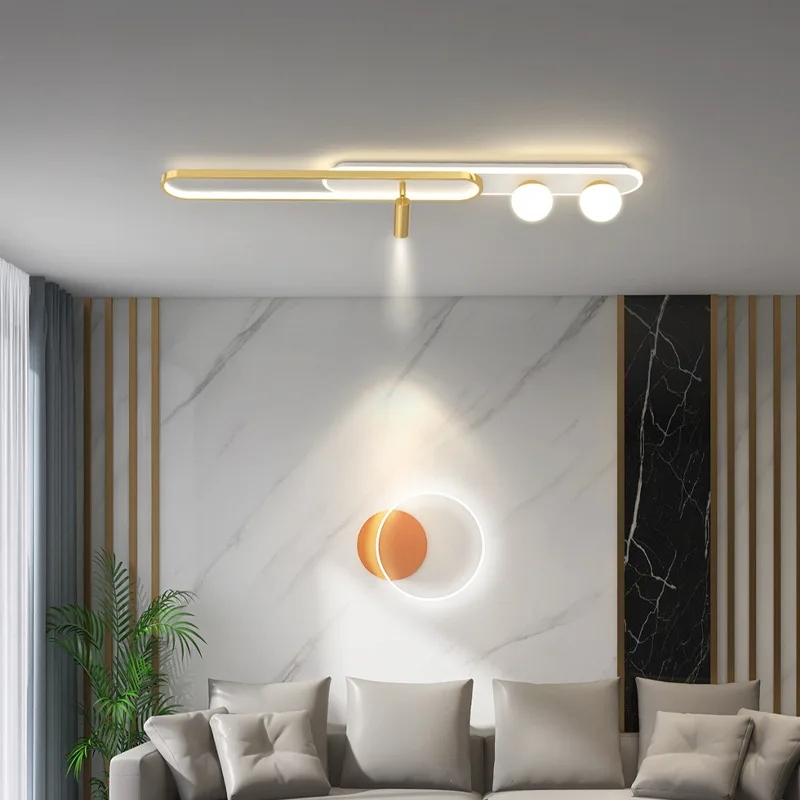 SANDYHA Modern Minimalist Ceiling Light Strip Design LED Lamp for Living Room Decoration Corridor Dining Table Lighting Fixtures