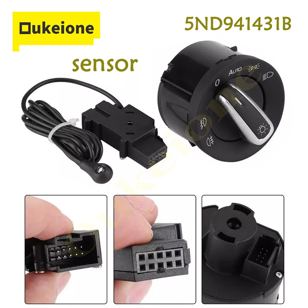 

Car Headlight Control Switch Sensor Moduel for VW Volkswagen Golf Caddy Jetta Tiguan Touran Passat 5ND941431B Auto Parts