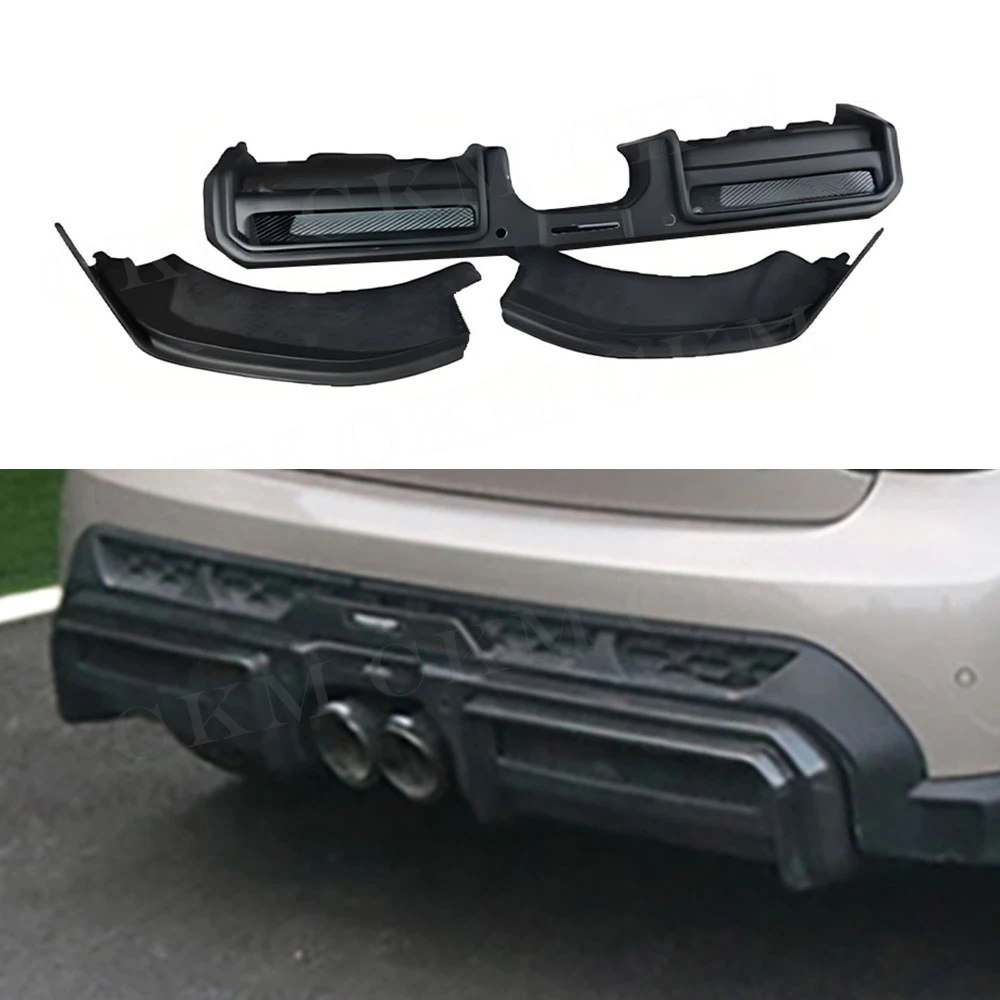 

For BMW MINI Cooper JCW F56 F57 2022-2024 Carbon Fiber Car Rear Bumper Diffuser Lip Spoiler Rear Diffuser Side Splitters FRP