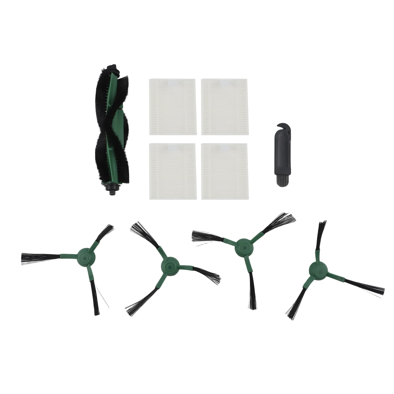 Accessories Kit With 2 Main Brushes 12 Side Brushes 8 Filters Dust Bags For VONKO S/6 P/ro Robot Vacuum Cleaner Parts