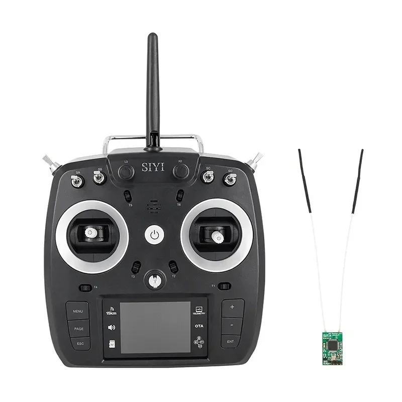 SIYI – transmetteur longue portée FT24 2.4GHz 12CH 15KM, avec Mini récepteur OTA FR/FR pour système RF multi-protocole externe R9M/TBS